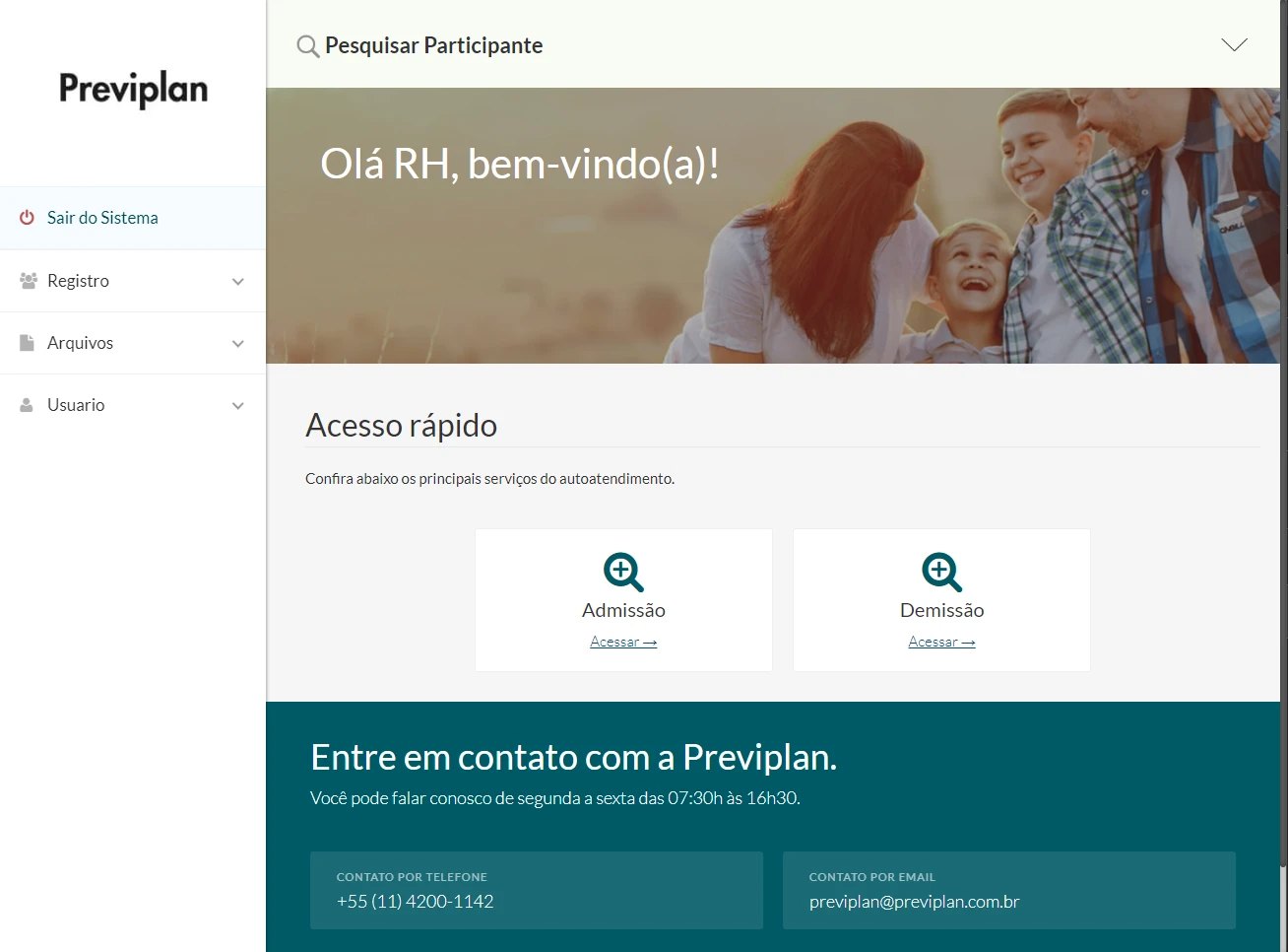 Dashboard administrativo para gestao previdenciaria