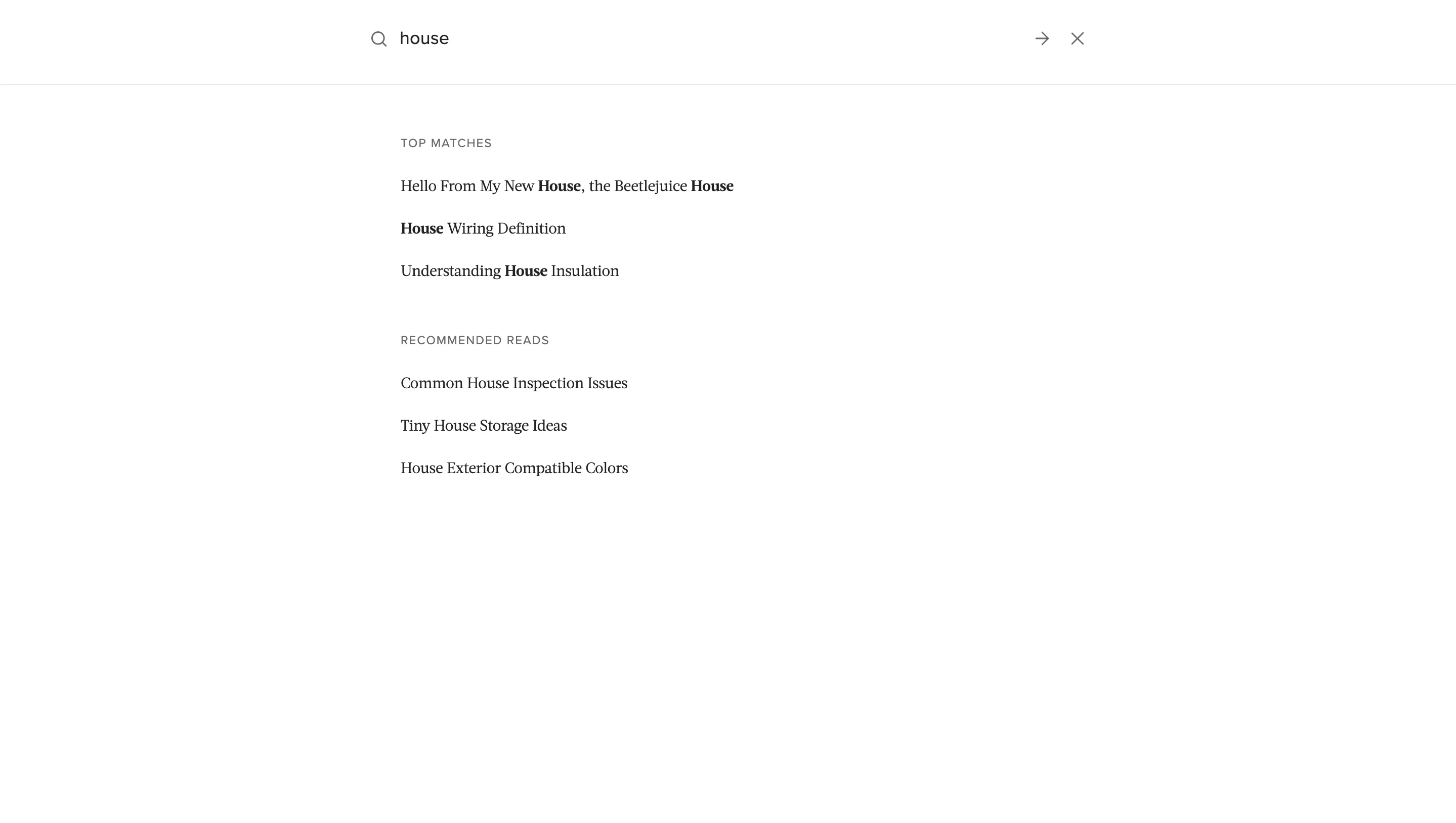 Interface de busca preditiva do Hunker