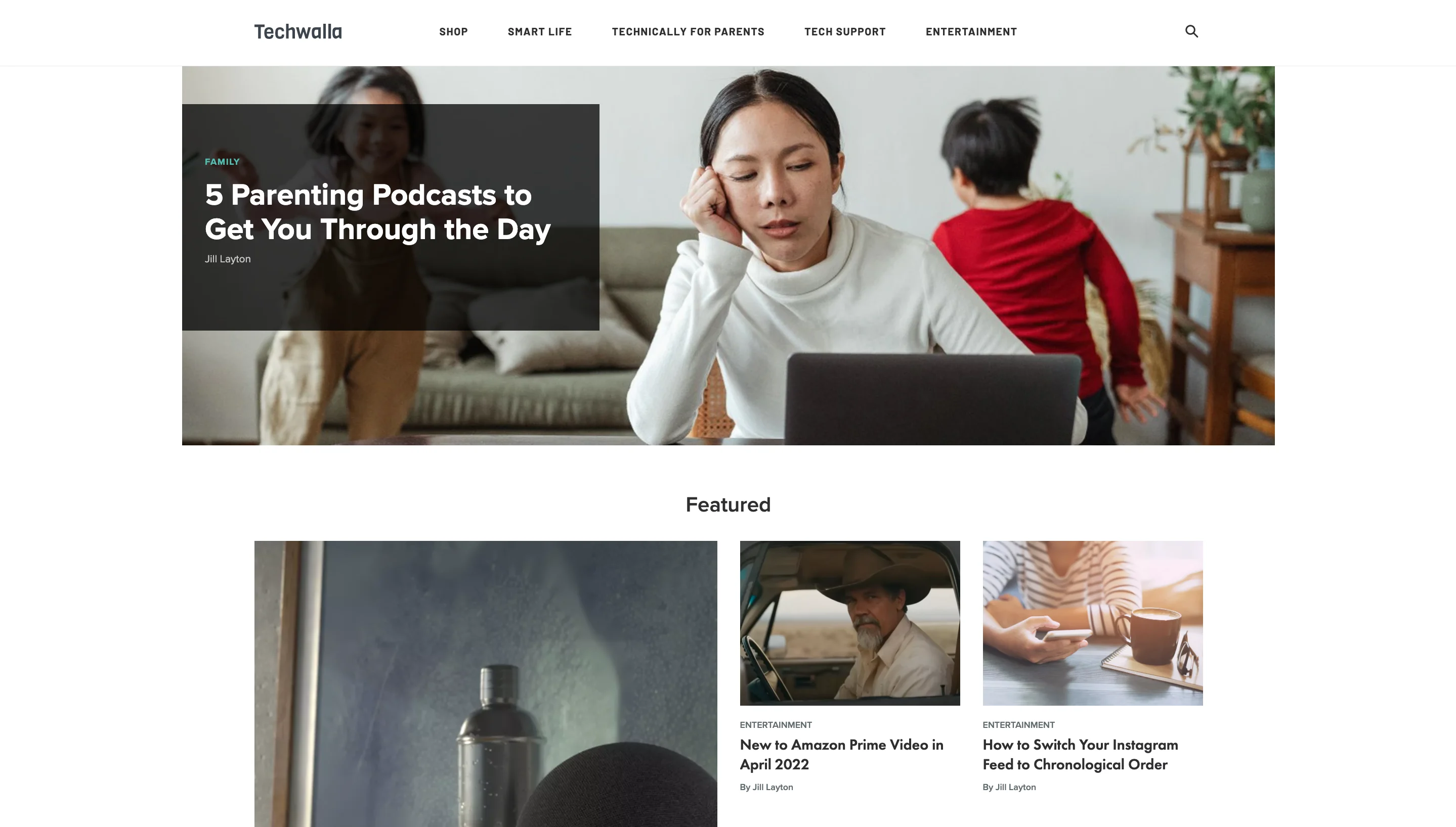 Homepage da Techwalla